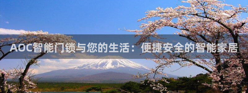 富联娱乐登陆：AOC智能门锁与您的生活：便捷安全的智能家居