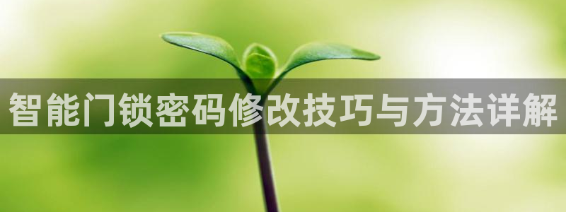 富联娱乐女团排名：智能门锁密码修改技巧与方法详解