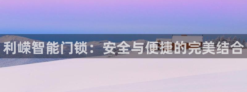 富联2娱乐注册地址查询：利嵘智能门锁：安全与便捷的完美结合